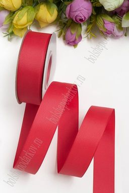 Лента репсовая 2,5 см*20 ярд "1 сорт" (SF-1348) коралловый №189