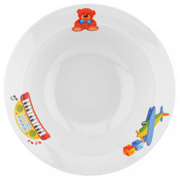 Миска фарфоровая "Любимые игрушки" д200мм, 500мл, h60мм (Россия)