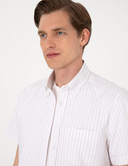 Bej Regular Fit _izgili K_sa Kollu G_mlek - Pierre cardin фото 2