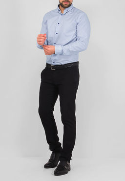 Сорочка мужская длинный рукав GREG 124/131/8198/Z/b/1p  фото 4