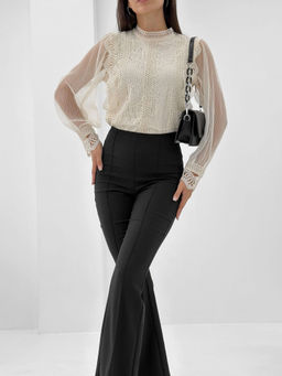 Блузка Сидни (пудровый) - Nadi bordo фото 47