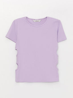 Bisiklet Yaka K?sa Kollu K?z ?ocuk Ti??rt