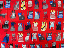 K13595 Платок 60/60 шелк искусственный КРАСНЫЙ