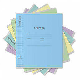 Цена за 280 шт. Тетрадь школьная ученическая ErichKrause Классика Visio ассорти, 12 листов, частая косая линейка (в плёнке по 10 шт.) фото 23