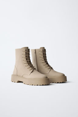 LACE-UP ANKLE BOOTS - Zara фото 2