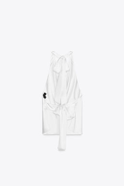 SATIN HALTER TOP - Zara фото 18