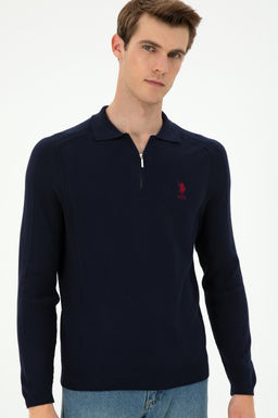 Мужской темно-синий свитер - U.s. polo assn фото 3