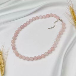 Бусы из Розового кварца (Бразилия) 52 см +