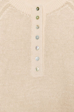 JERSEY PUNTO BOTONES / Crudo - Zara фото 3