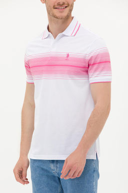 Мужская розовая футболка с воротником-поло - U.s. polo assn фото 20