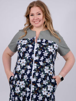 Халат "Дороти 2" цветы, трикотаж