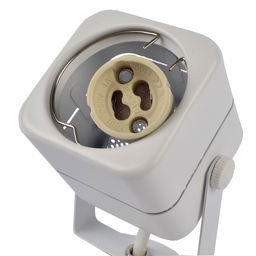 DLC-S613 GU10/B WHITE Светильник декоративный накладной, серия Sotto. Без лампы, цоколь GU10. Выкл. на корпусе. Металл. Белый. TM Fametto