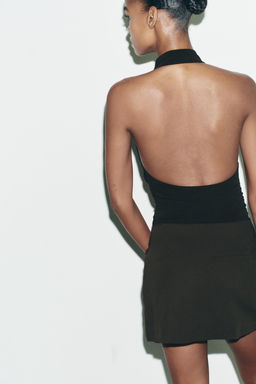 OPEN BACK HALTER BODYSUIT - Zara фото 4