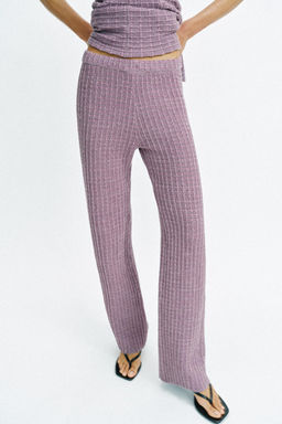 PANTAL?N STRETCH ESTRUCTURA / Morado