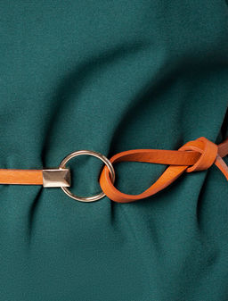 Платье Vilatte из эластичного крепа зеленый  фото 2