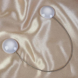 Подхват для штор «Переливы», d=3.8 см, белый, серый