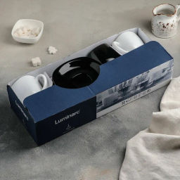 Чайный набор КАРИН 220мл черно-белый арт.D2371 /Люминарк/ - Luminarc фото 7