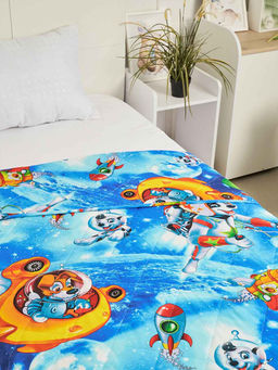 Покрывало бязь с детским рисунком - 15 - Космики 150х215