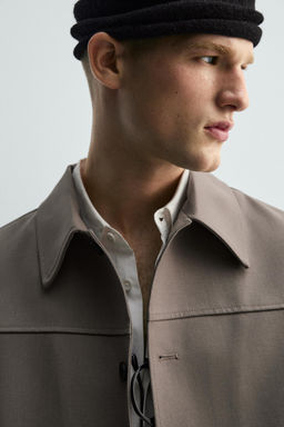RELAXED FIT OVERSHIRT WITH POCKETS - Zara фото 5