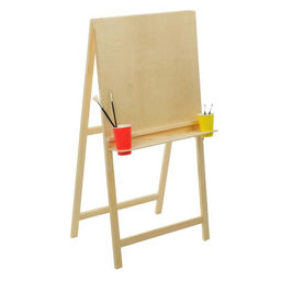 Мольберт тип «Хлопушка», 120×60×65 см, планшет 60×60 см, полка с двумя подстаканниками, неокрашенное дерево, Calligrata