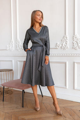 Платье Open Style 5583 серый
