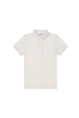 Базовая футболка цвета экрю для девочек - U.s. polo assn фото 2