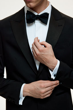 Americana de esmoquin en mezcla de lana Slim Fit - H&m фото 5