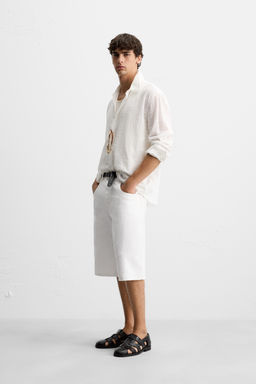 CHECK JACQUARD SHIRT - Zara фото 4