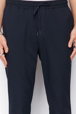 TRENDYOL MAN Siyah More Sustainable Beli Lastikli Slim Fit Duble Paca Kumas Pantolon TMNAW21PL0107 - Trendyolmilla фото 14