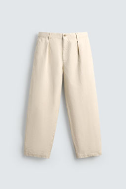 LIMITED EDITION RELAXED FIT PLEATED TROUSERS - Zara фото 6