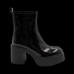 Ботинки из натуральной кожи Р-121-8 черные