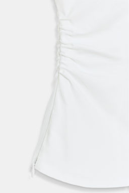 TOP POPEL?N TACHAS / Blanco - Zara фото 6