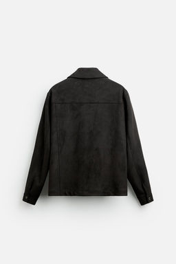 FAUX SUEDE OVERSHIRT - Zara фото 8