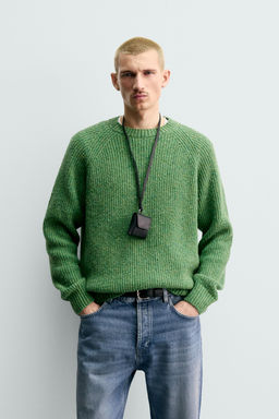 PURL KNIT FLECKED JUMPER - Zara фото 2