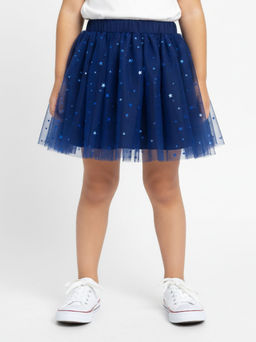 Юбка пачка из фатина 22-4796 синяя сетка - Mini maxi фото 7