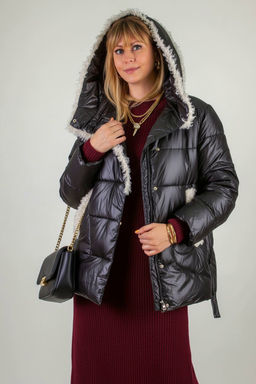 Зимняя куртка с меховой отделкой арт.2813