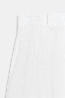 PANTAL?N PLIEGUES LINO ZW COLLECTION / Blanco - Zara фото 6