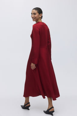 Vestido de sat?n con detalle girado - H&m фото 2