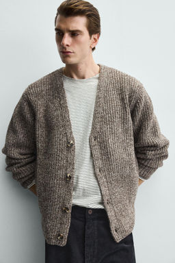 RIBBED TEXTURED CARDIGAN - Zara фото 12