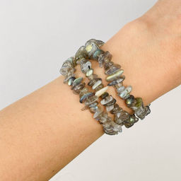 Бусины для украшений из Лабрадора крошка 80 см