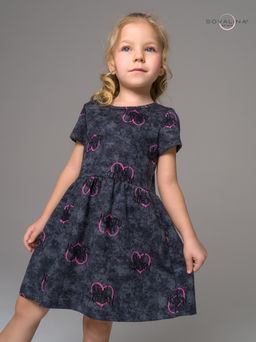 Платье Лето варенка графит сердце - Sovalina фото 10