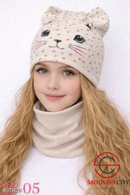 Шапка и снуд для девочки