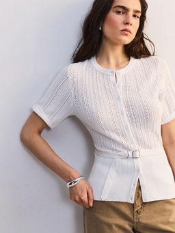 Приталенный кардиган с поясом / Zarina