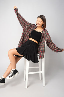 Рубашка женская в клетку Happyfox