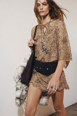 ZW COLLECTION LIMITED EDITION EMBROIDERED SHORT DRESS