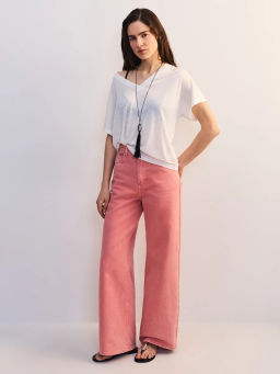 Широкие джинсы с высокой посадкой ZR2605092355-296 / Zarina