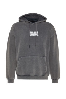 TRENDYOL MAN Haki %100 Pamuk Oversize/Genis Kesim Kapusonlu Soluk Efektli Sweatshirt TMNAW24SW00141 - Trendyolmilla фото 8