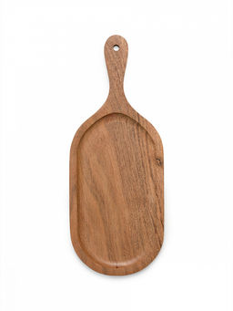 Доска сервировочная 38x15 бежевый дерево акации