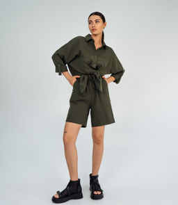 Костюм #ОБШ1459, тёмный хаки - Dommod фото 4