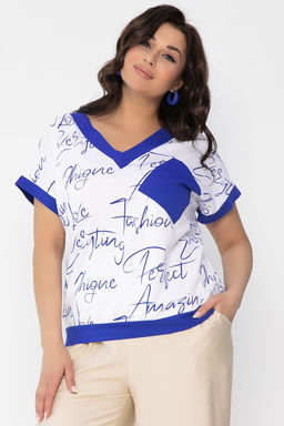 Блуза Лоран (белая) Б13509-20М - Lt collection фото 2